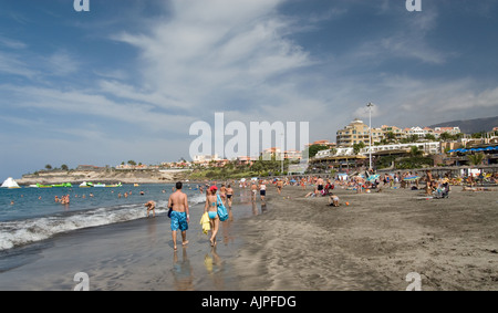 Playa de Torviscas und Fanabe Playa de Las Americas Teneriffa-Kanarische Inseln-Spanien Stockfoto