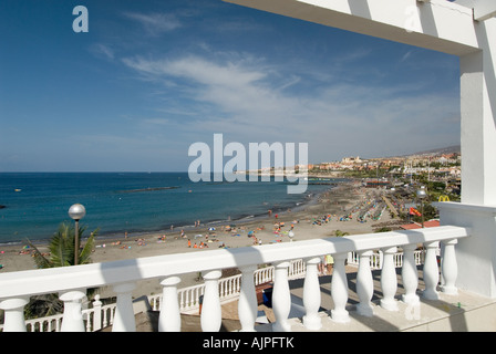 Playa de Torviscas und Fanabe Playa de Las Americas Teneriffa-Kanarische Inseln-Spanien Stockfoto