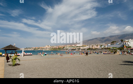 Playa de Torviscas und Fanabe Playa de Las Americas Teneriffa-Kanarische Inseln-Spanien Stockfoto