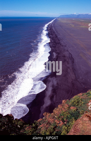 Dyrhólaey Landschaft Süd Küste Summer Island Stockfoto