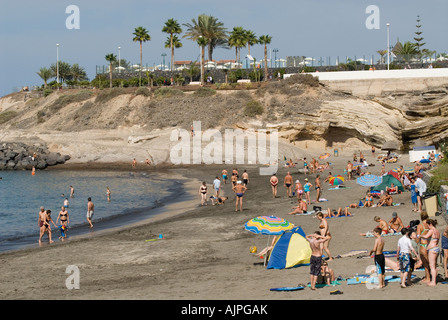 Playa de Torviscas und Fanabe Playa de Las Americas Teneriffa-Kanarische Inseln-Spanien Stockfoto