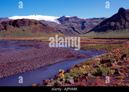 Dyrhólaey Landschaft Süd Küste Summer Island Stockfoto