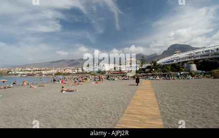 Playa de Torviscas und Fanabe Playa de Las Americas Teneriffa-Kanarische Inseln-Spanien Stockfoto