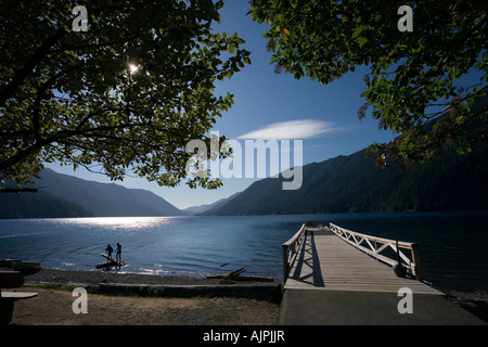 Lake Crescent, Olympic Nationalpark, Washington Stockfoto