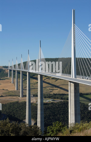 Viadukt von Millau Aveyron-Languedoc-Frankreich Stockfoto