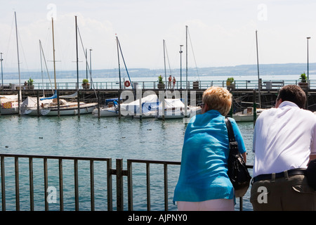 Hafen Meersburg am Bodensee Deutschland Juli 2006 Stockfoto