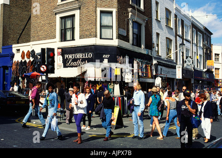 UK London Portobello Road Menschen Stockfoto