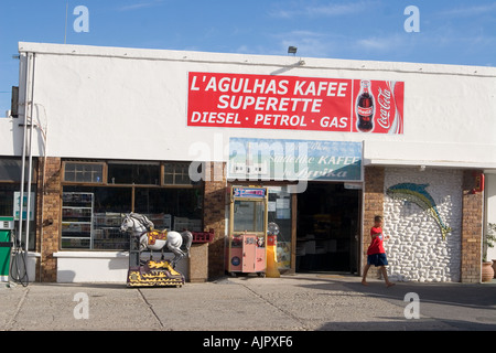 Südafrika Kap Agulhas südlichste Kafee Afrika-Tankstelle Stockfoto