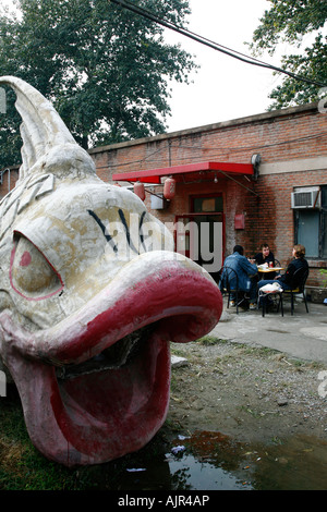 Straßenszene in 798 Art District Beijing China Stockfoto