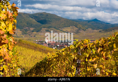 Ammerschwihr Dorf in den Weinbergen Elsass Frankreich Stockfoto