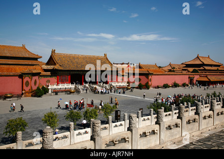 Menschen in die Verbotene Stadt-Beijing-China Stockfoto