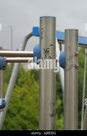 Detail der Spielplatz, Klettergerüst Stockfoto