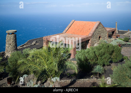 El Hierro Mirador De La Pena mit seinem schönen Restaurant, von dem spanischen Architekten Cesar Manrique entworfen Stockfoto