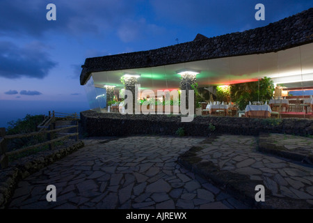 Mirador De La Pena mit seinem schönen Restaurant, entworfen von dem berühmten spanischen Architekten Cesar Manrique Stockfoto