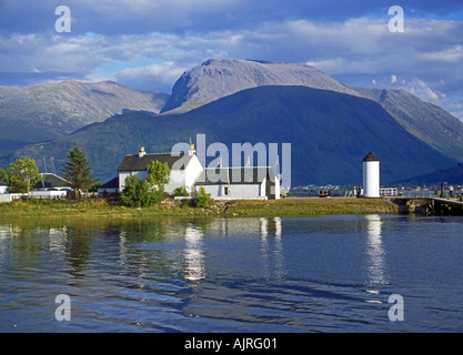 Eingang des Caledonian Canal bei Corpach Stockfoto