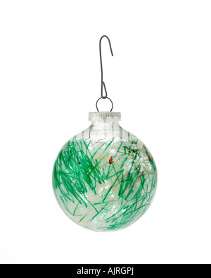 Christbaumschmuck an Haken hängen Stockfoto