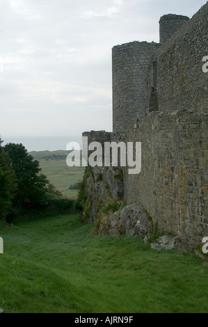 Harlech Castle gebaut 1283 1290 Tremadog Bucht Gwynedd North Wales Vereinigtes Königreich Großbritannien Stockfoto