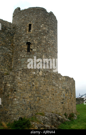 Harlech Castle gebaut 1283 1290 Tremadog Bucht Gwynedd North Wales Vereinigtes Königreich Großbritannien Stockfoto