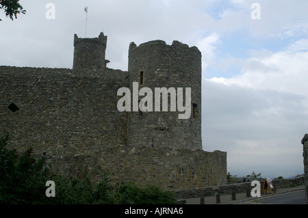 Harlech Castle gebaut 1283 1290 Tremadog Bucht Gwynedd North Wales Vereinigtes Königreich Großbritannien Stockfoto