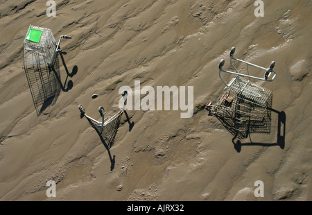 Shopping Thames trolley Park in London, Großbritannien Stockfoto