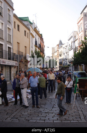 Straße Markt Calle De La Feria Sevilla Oktober 2007 Stockfoto