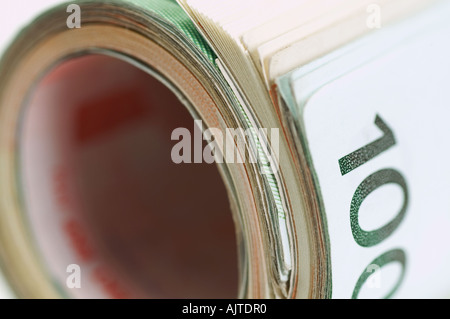 Einführung von Euro-Banknoten Stockfoto