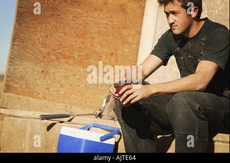 Arbeitnehmer, die eine Pause Stockfoto