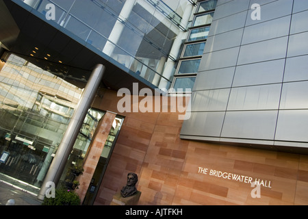 Der Bridgewater Hall, unteren Mosley Street Manchester Stockfoto