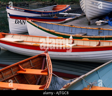 Detail des Bootes Bögen Linien in der Mitte für Holzboote am Lake Union in Seattle WA Stockfoto