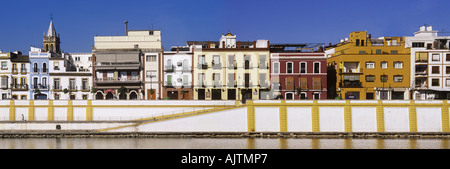 Ansicht nach Triana Sevilla Spanien Stockfoto