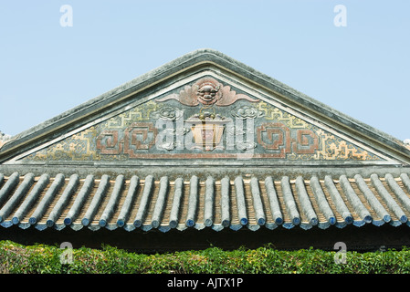 Chinesische Tempel, dekorative Dachlinie Stockfoto