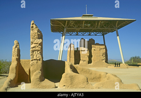 Casa Grande Ruins, National Monument in der Nähe von Florenz, Arizona, USA Stockfoto