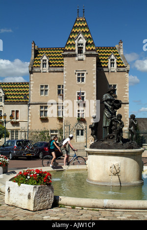 Rathaus in Meursault in der Côte de Beaune-Frankreich Stockfoto