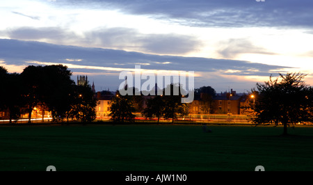 Oxford Spires nachts aus South Park Stockfoto