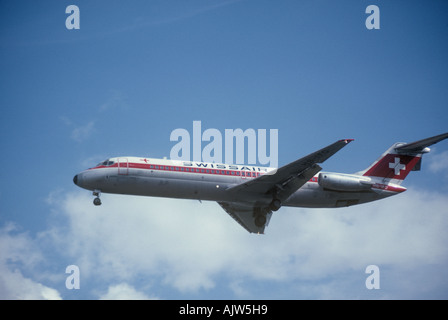 Douglas DC-9 Swissair Heathrow London Stockfoto