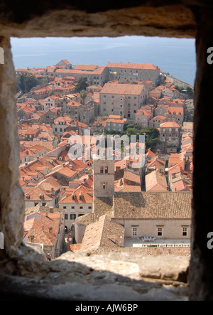 St Saviour aus Minceta Festung Dubrovnik Dalmatien Kroatien Stockfoto