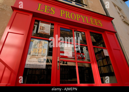 Straße der Buchhandlungen "Cité de l'Ecrit', Montmorillon, Vienne, Frankreich. Stockfoto