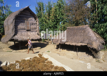 Indonesien-Lombok-Sasak village Stockfoto