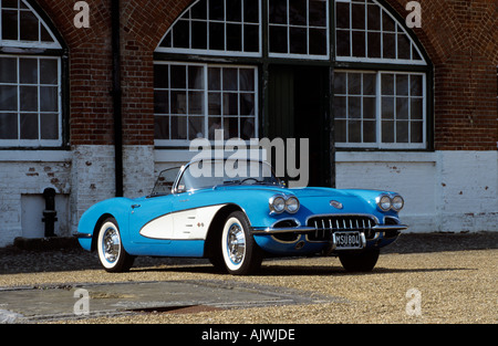 Chevrolet Corvette von 1960 1958 bis 1960. Schlüsselwörter der 1960er Jahre 60er Jahre 1960 60 sechziger Jahre Stockfoto