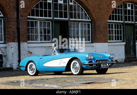 Chevrolet Corvette von 1960 1958 bis 1960. Schlüsselwörter der 1960er Jahre 60er Jahre 1960 60 sechziger Jahre Stockfoto