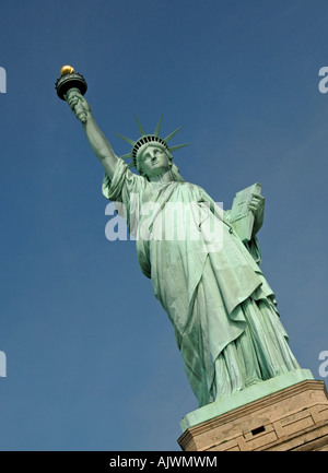 Der Status der Freiheitsstatue, New York Hafen, USA Stockfoto