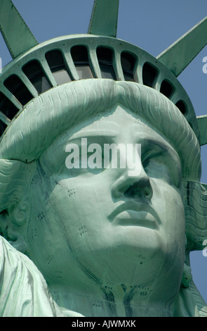 Der Status der Freiheitsstatue, New York Hafen, USA Stockfoto