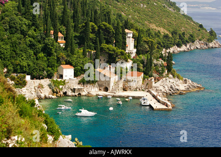 HRV Fernsehreihe Dubrovnik 27 05 2007 Der Hafen von Trsteno | Kroatien 27 05 2007 Port Trsteno Stockfoto