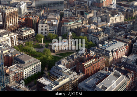 Luftbild Birmingham und die Kathedrale Stockfoto