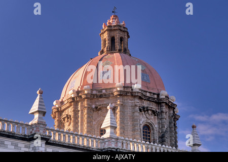 Templo de Santa Rosa de Viterbos Kuppel in Queretaro, Mexiko Stockfoto