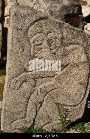 Tänzer panel Monte Alban Oaxaca Mexico Stockfoto