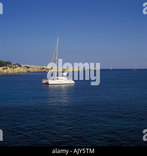 Cala Rajada Ratjada Szene Küste nördlich von Cala Rajada Ratjada Hafen Mallorca Balearen Spanien Stockfoto