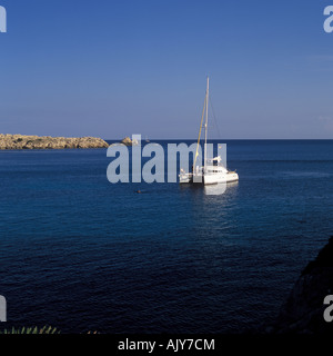 Cala Rajada Ratjada Szene Küste nördlich von Cala Rajada Ratjada Hafen Mallorca Balearen Spanien Stockfoto