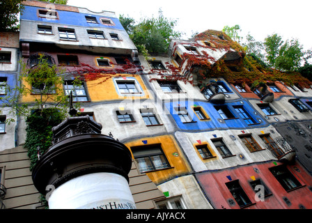 Hundertwasser-Haus Wien Österreich Stockfoto