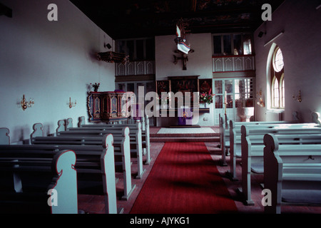 Kirche / Hallig Oland / Kirche Stockfoto